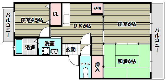 ファミールぴあ狭山 間取り図