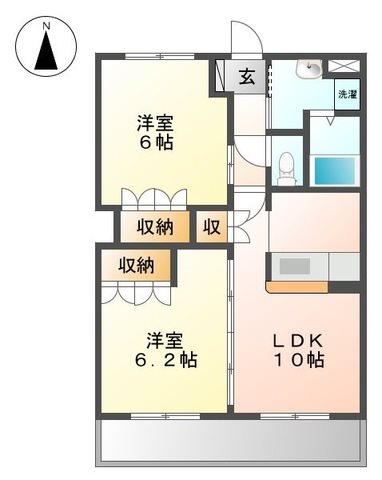 Ａｚｕｒ（アジュール） 間取り図