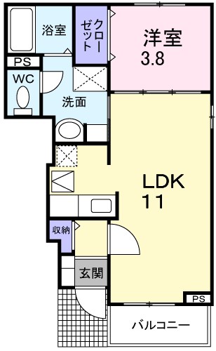 インターヴィラ雅 間取り図