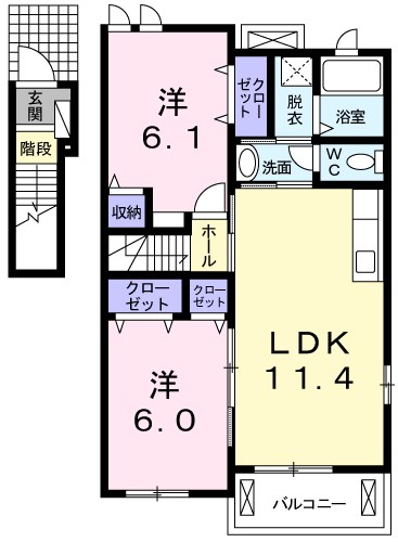 メゾン　ソレイユⅠ 間取り図