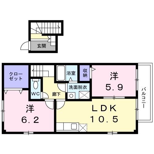 パティオ三和 間取り図