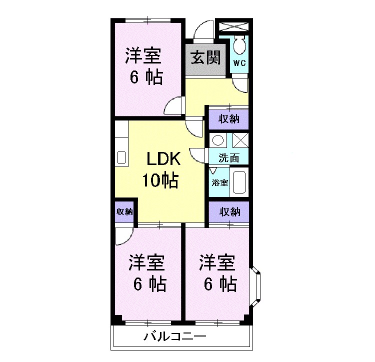 グリーンハイツ芝Ⅱ 間取り図