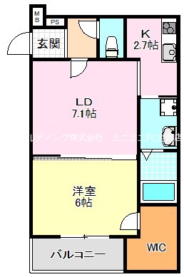 フジパレス関茶屋Ｎ 間取り図