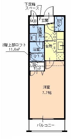 フジパレス初芝駅南Ⅱ番館 間取り図