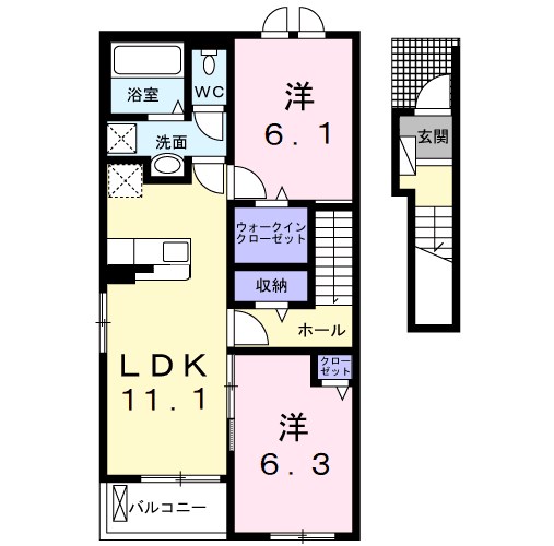カシータ 間取り図