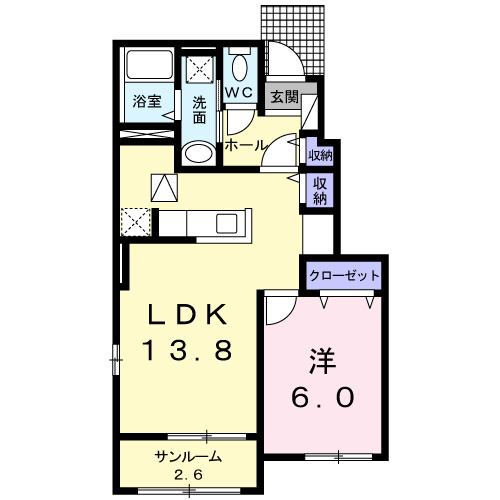 メゾン　ド　エスパス 間取り図