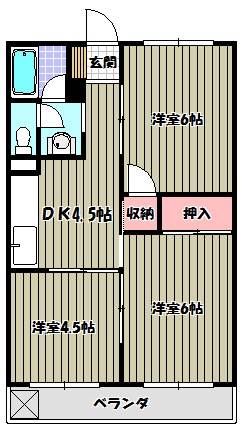 椋本マンション 間取り図
