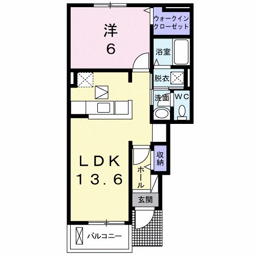 サニー　レジデンス　和泉 間取り図