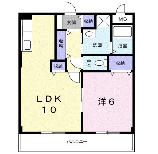 クイールⅠ 間取り図