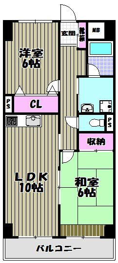 光明池サニーハイツ  間取り図
