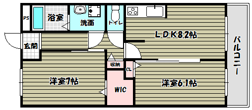 ボナール西山台 間取り図