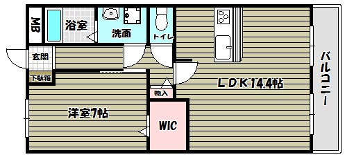 ボナール西山台 間取り図