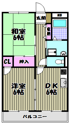 ダイヤモンドハイツ 間取り図