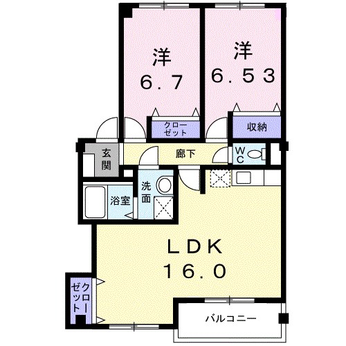 セルカ.リーオB 間取り図