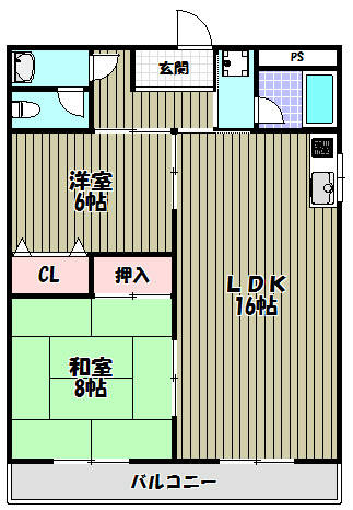 レジデンス川口 間取り図