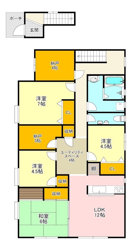 島ハイツ 間取り図