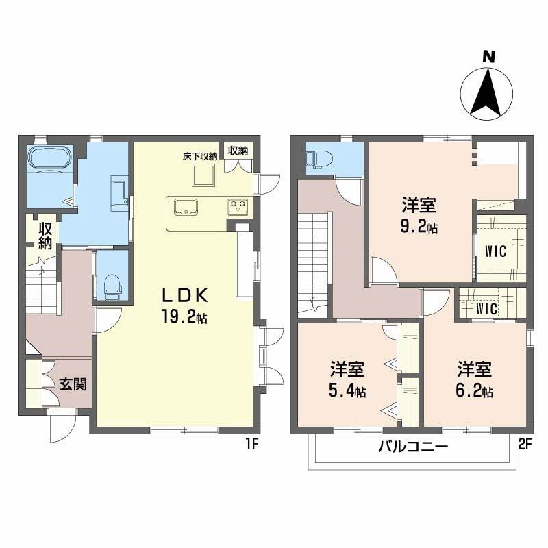 宮山台A・B 間取り図