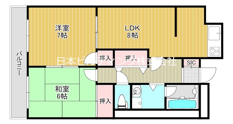 エルファミーレ富田林 間取り図