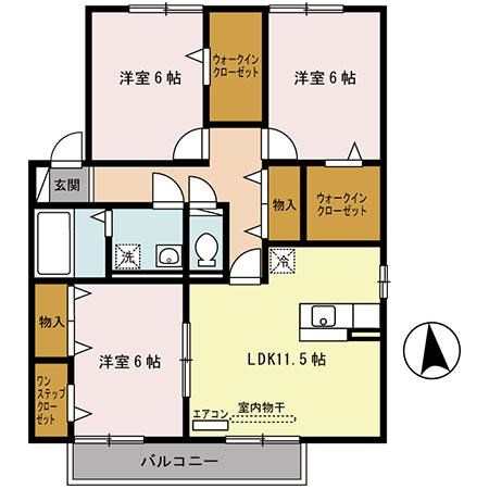 エスペランサD棟 間取り図