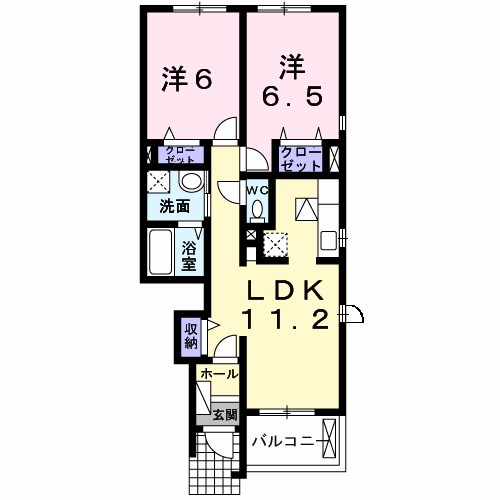 グリーンアンジュⅠ 間取り図
