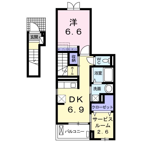 アルファコート 間取り図