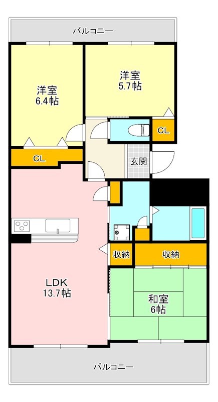 エバーランドシティ新・泉北四番館   間取り図
