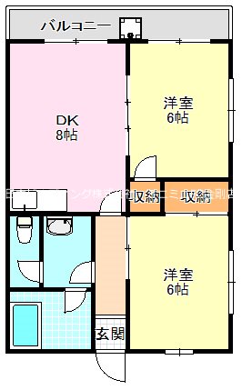ヴィラ天神 間取り図