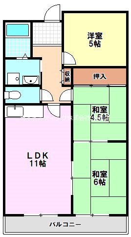 メルベーユ246 間取り図