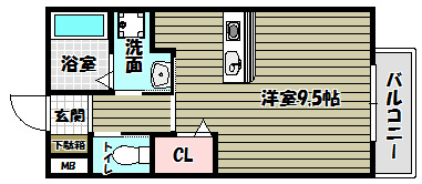 プレジオ喜多町 間取り図