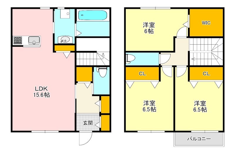 ソレイユKei 間取り図