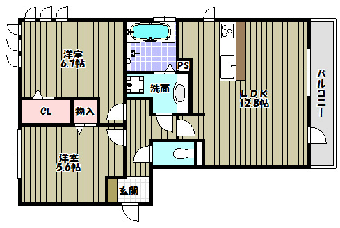 クリサンテーモ 間取り図
