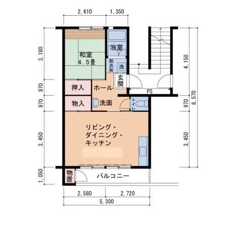 UR泉北桃山台一丁団地3棟 間取り図