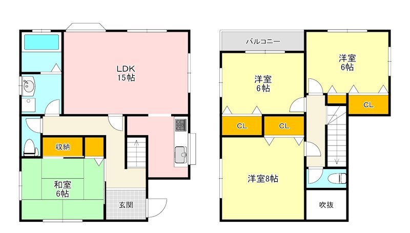 青南台貸家 間取り