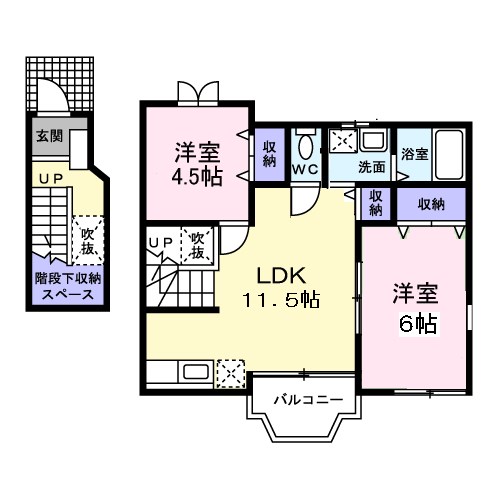 ティンカーベルノワ 間取り図