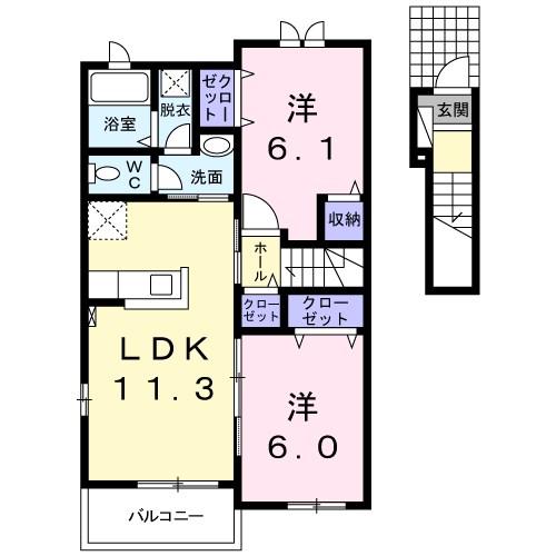ポンドⅠ 間取り図