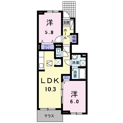 クリスタル　グランツ 間取り図