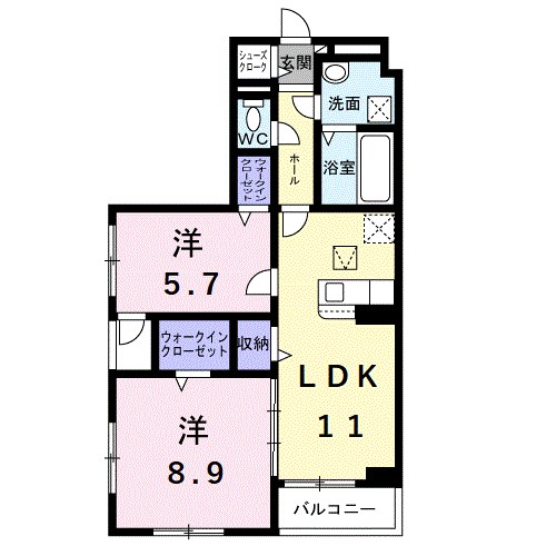 アイマコート　初芝 間取り図