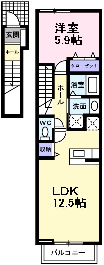 エクセレント大美野 間取り図