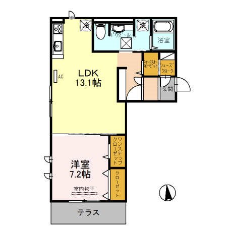 カンフリエ　ウエスト 間取り
