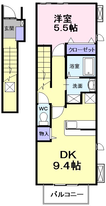 ソルシェール和泉中央Ⅱ 間取り図