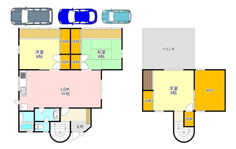 東茱萸木2丁目一戸建 間取り図