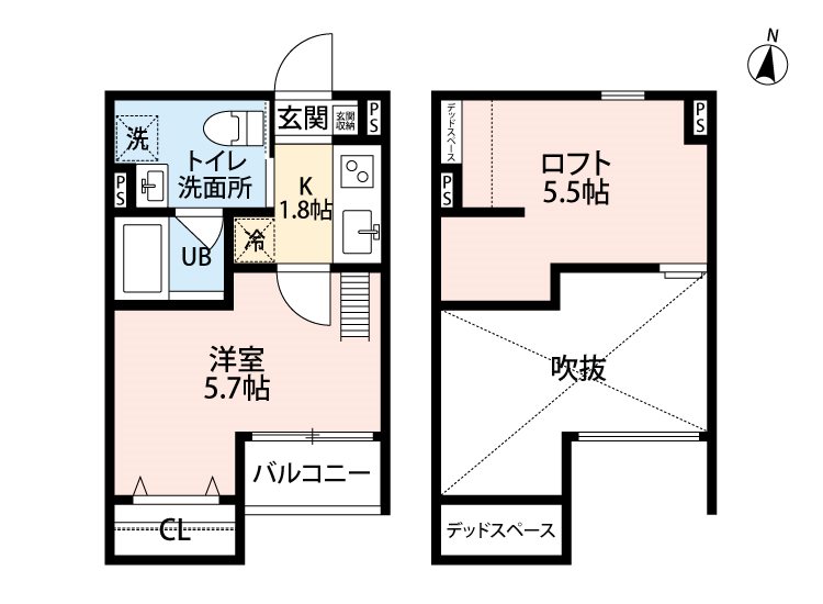 メゾンブラン北野田 間取り図