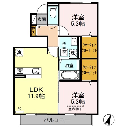 くみの木ヒルズⅠ 間取り図