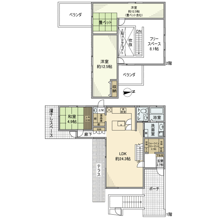 赤坂台１丁戸建 間取り図