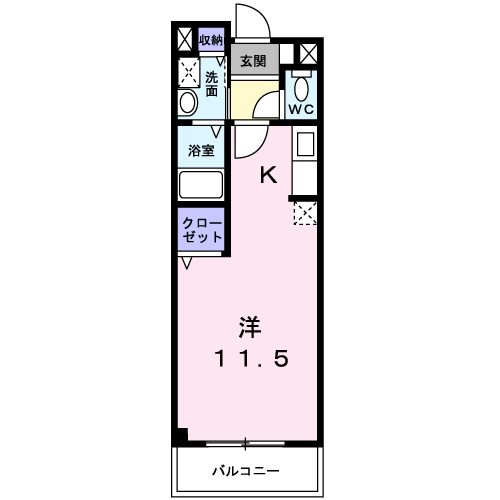 ユング　フラウ Ⅱ 間取り図