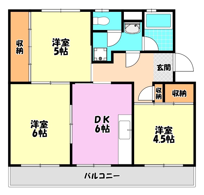 ヴィラナリー千代田3号棟 間取り図