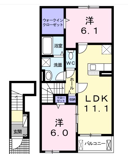 ソレアードⅢ 間取り図