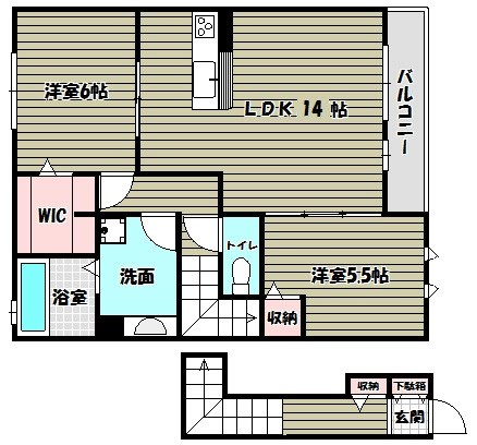 エーデル自由丘Ｂ棟 間取り図