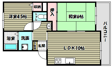ルポザン泉ヶ丘 間取り図
