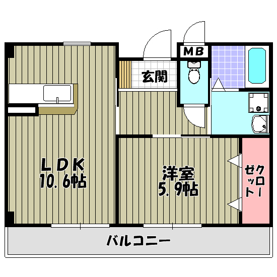プラシードアルバ 間取り図